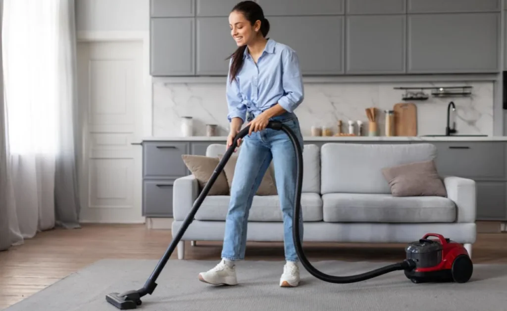 Vacuum Before Grit Sinks Deeper