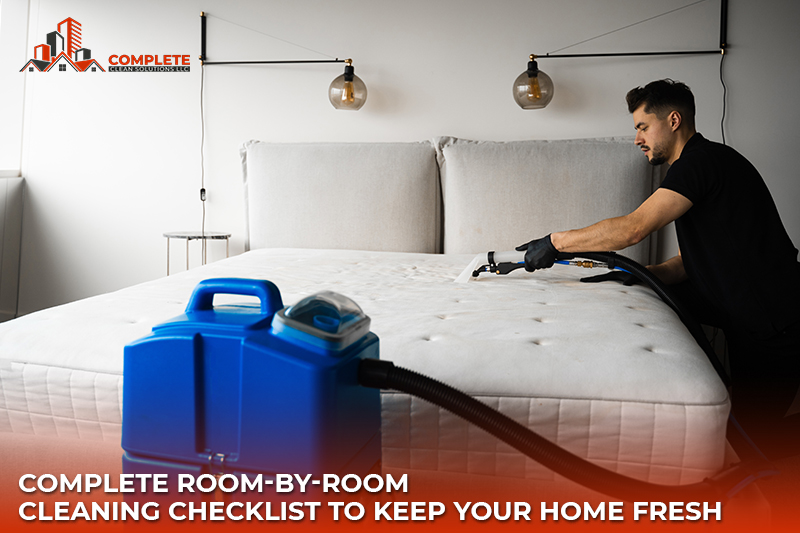 room-by-room cleaning checklist